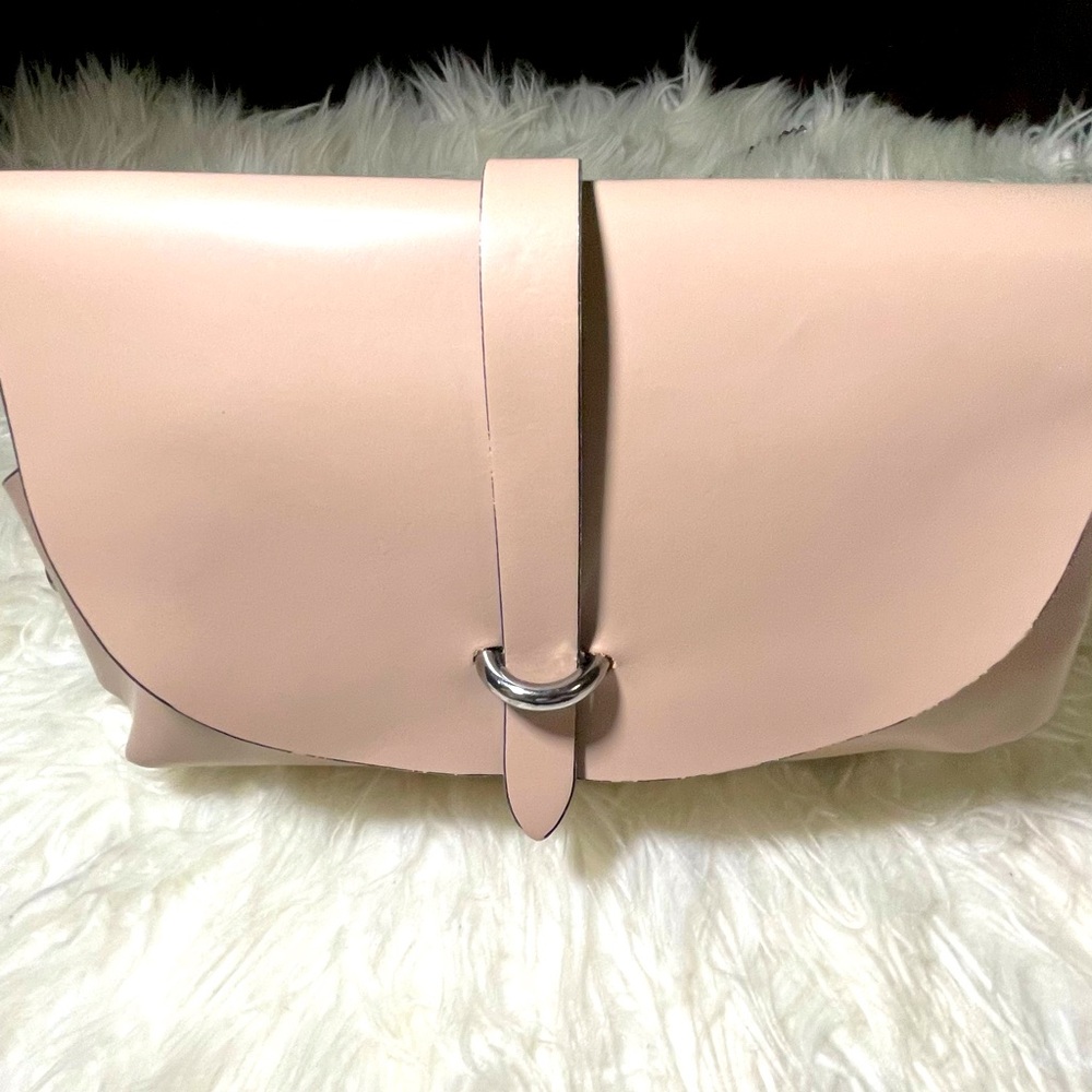 Handmade leather crossbody bag!